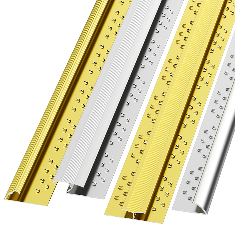 Aluminum carpet tile trim